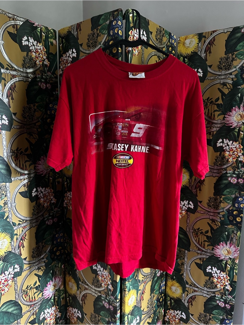 Vintage 2000s Red Casey Kahne Racing Graphic Winners Circle Large T Shirt